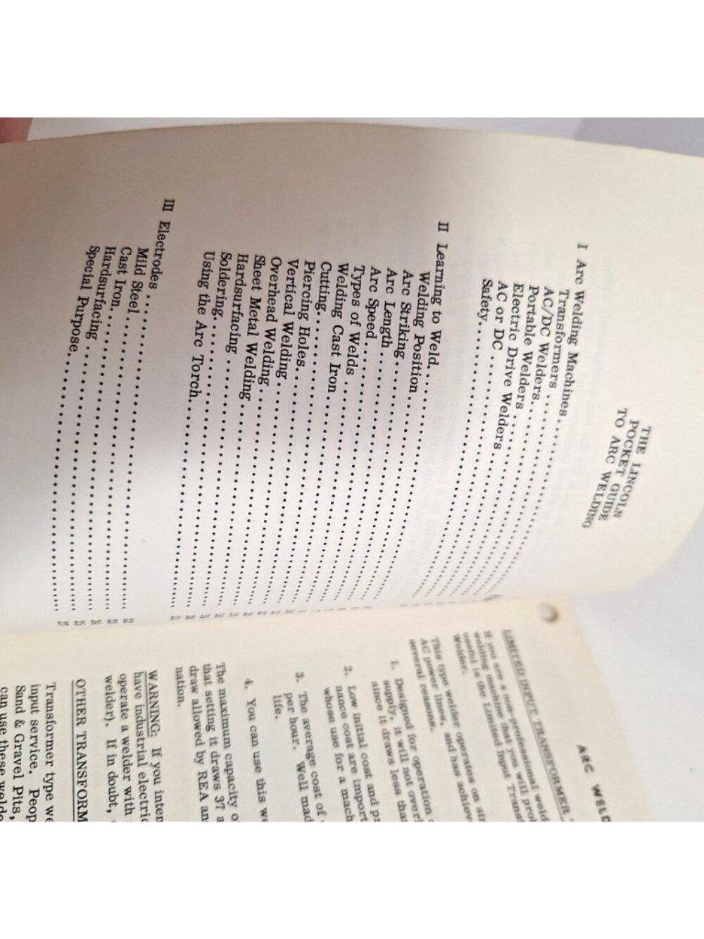 The Lincoln Pocket Guide To Arc Welding Third Edition 1959 Electric Co - Picture 9 of 10